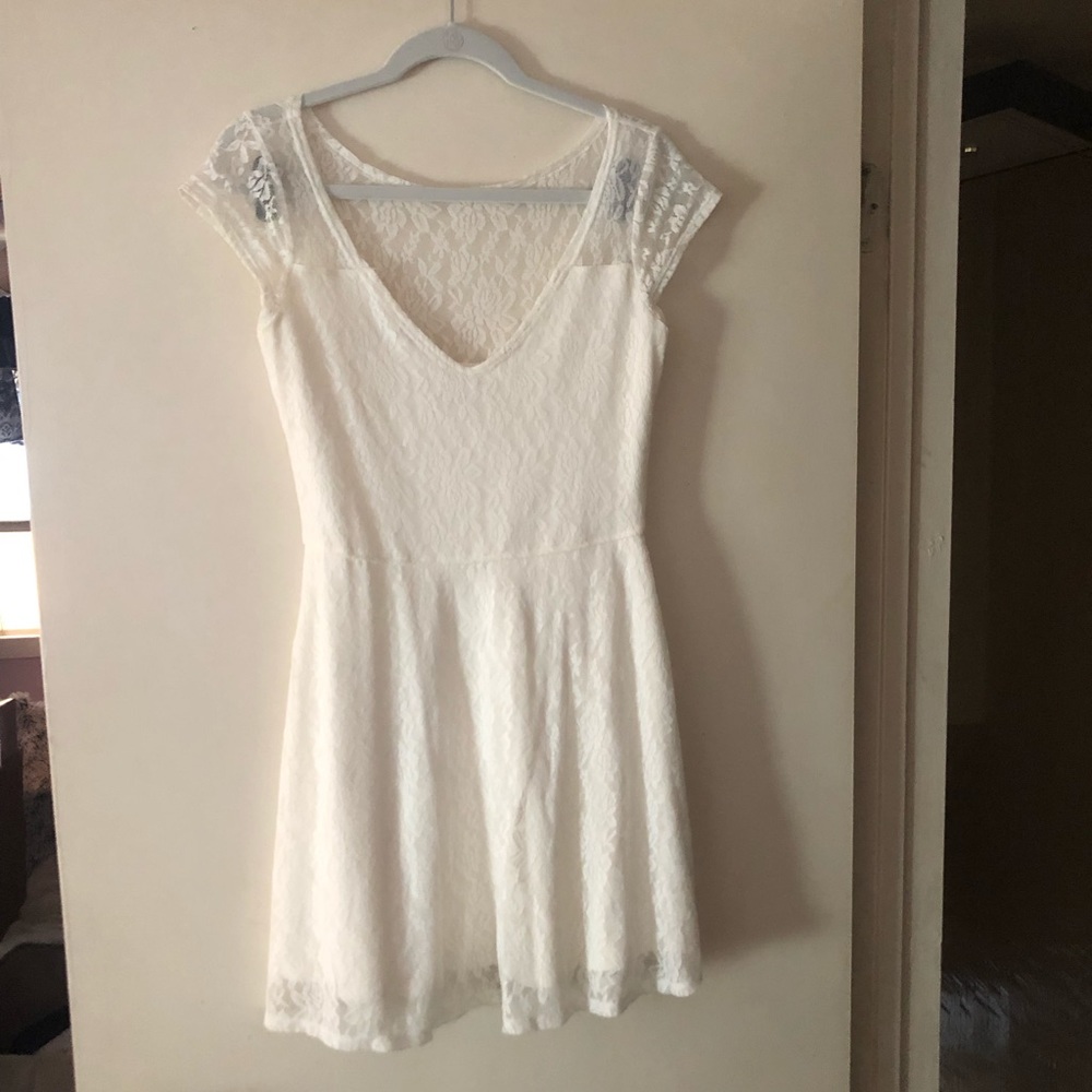 Hollister White Lace Dress